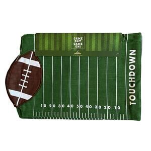 Fall Football TOUCHDOWN Placemats 13x19 Game Day Football Field Set of 4 New